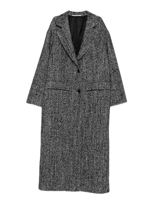 Wool Blend Single-Breasted Coat