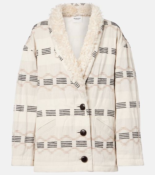 Qayla cotton-blend jacquard jacket