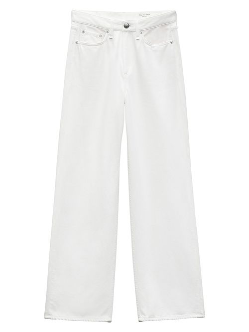 Women's Logan Cotton-Blend Wide-Leg Jeans - Optic White