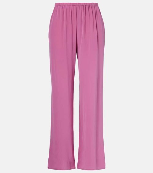 Loreto silk crêpe wide-leg pants