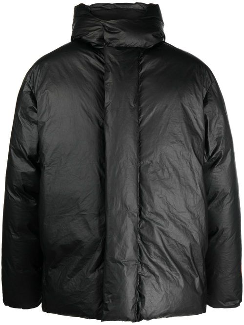 Hooded puffer jacket - Black