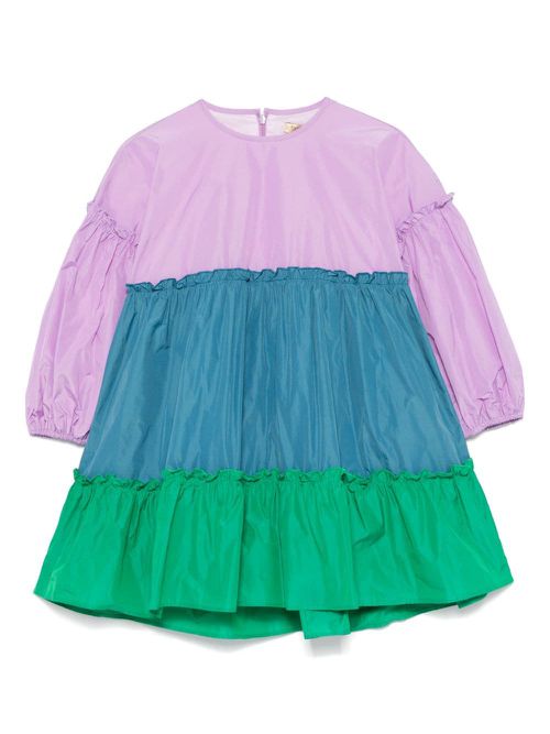 Colour-block dress - Purple