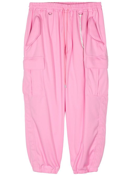 Skull-print cargo trousers - Pink