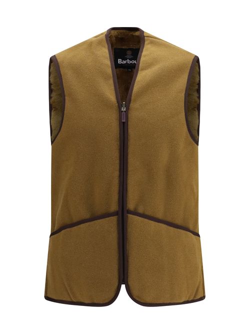 Fleece Acrylic Vest — Brown