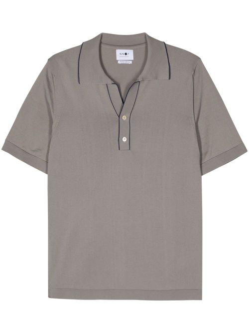 Donald stripe-detail polo shirt - Grey
