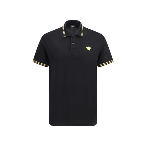 Cotton Polo Shirt — Black