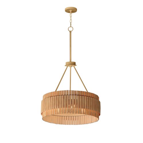 Natural Aged Brass Chandelier from the Satori Collection