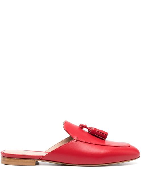 Giorgina low-heel mules - Red