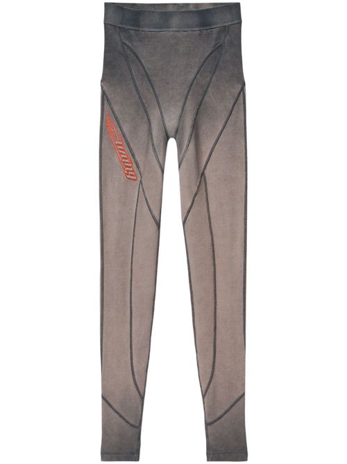 Logo-waistband leggings - Grey