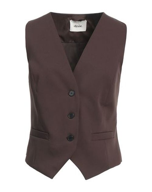 Woman Tailored Vest Brown
