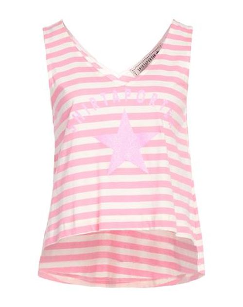 Woman Tank top Pink Size S Cotton