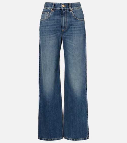 Monili high-rise wide-leg jeans