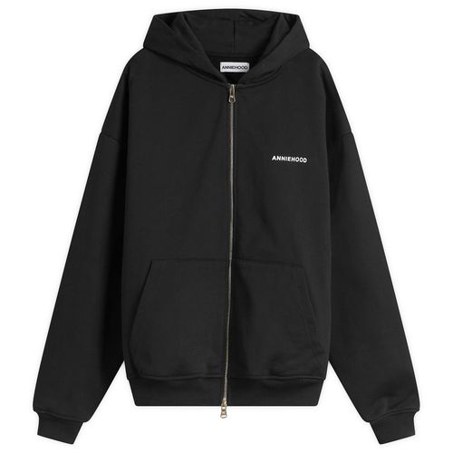 Men's Mini Logo Zip Hoodie Black