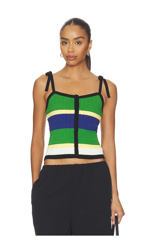 Polo Ralph Lauren Cotton Tie Tank Top Sweater in Polo Black Multi. XS also in S, M