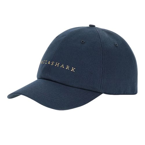 Baseball cap in fresh linen and cotton with logo embroidery, Man, Blue