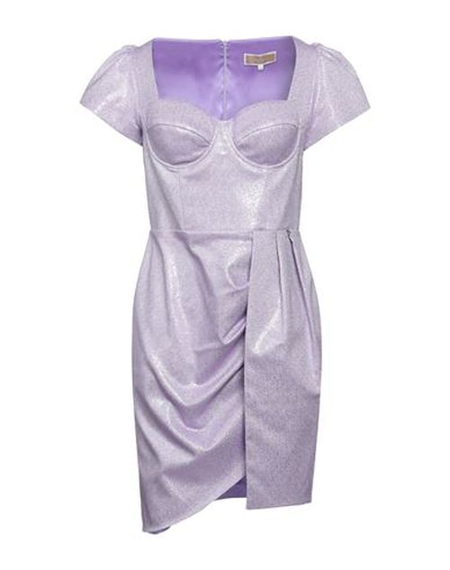 Kocca Woman Mini dress Mauve Size L Polyester, Polyamide, Metallic fiber