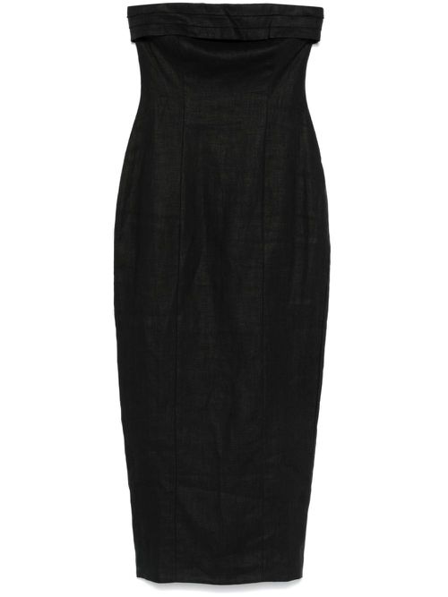 Fleuri midi dress - Black