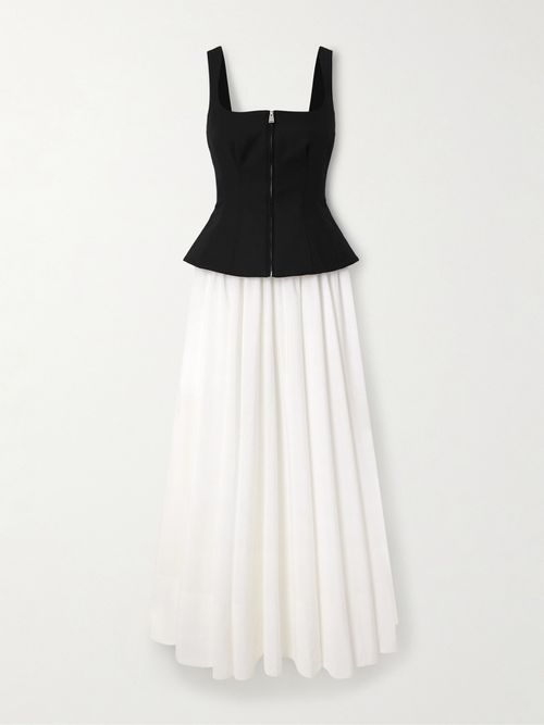 Jolynn Crepe And Poplin Midi Dress - Multi