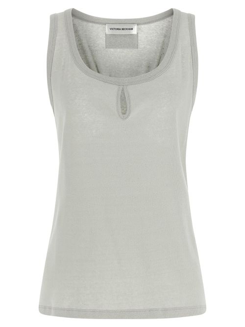 Split Tank Top — Gray