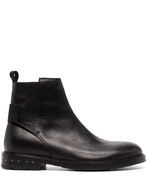30mm leather boots - Black