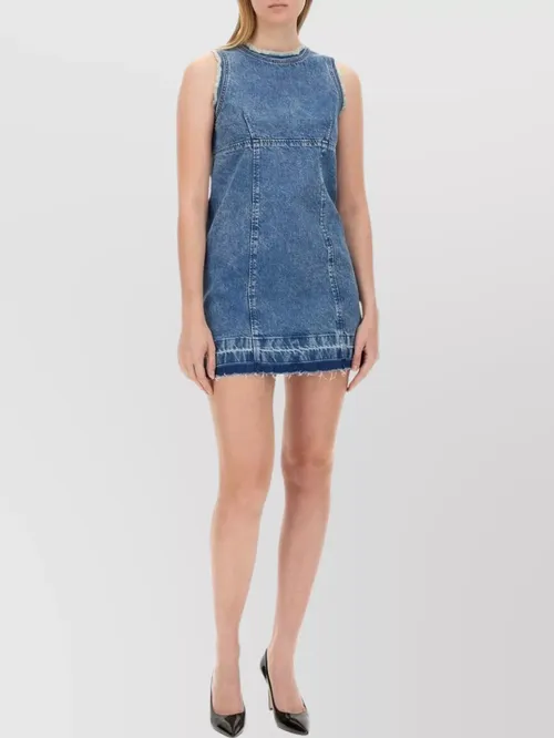 Moschino - raw hem mini dre