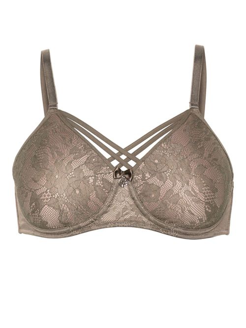 Dame de Paris padded bra - Brown