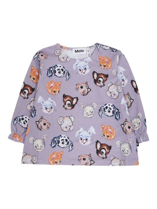 Elina animal-print sweatshirt - Purple