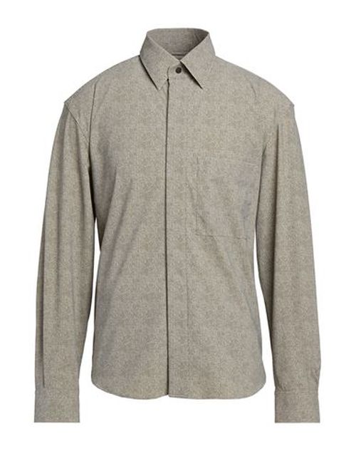 Man Shirt Military green Size L Polyamide, Elastane