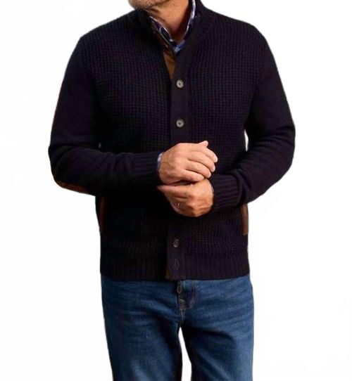 Men's Duchally Waffle Knit Jacket In Cocoa