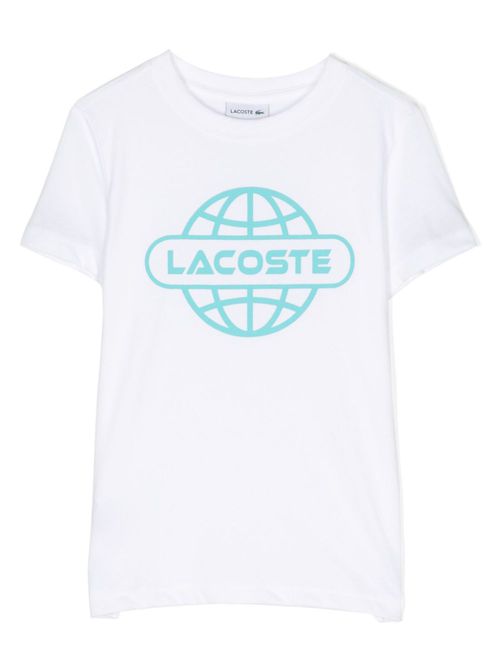 Logo-print crew-neck T-shirt - White