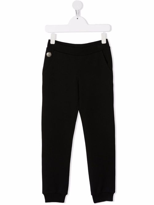 Crystal logo jogging trousers - Black