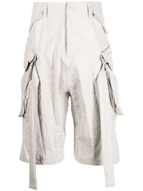 Drop-crotch strings shorts - Grey