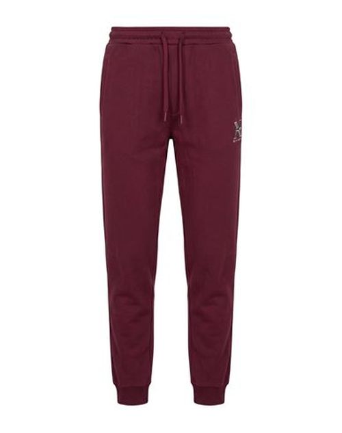Man Pants Burgundy Size XL Cotton, Polyester
