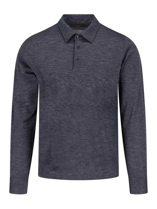 Virgin wool polo shirt