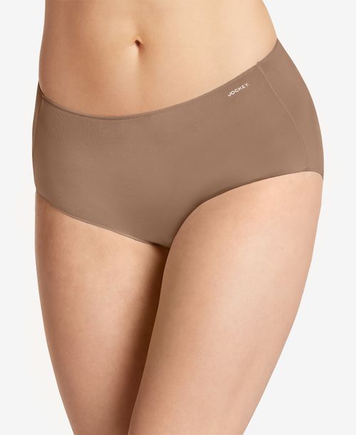 No Panty Line Promise Hip Brief Underwear 1372, Extended Sizes - Deep Beige (Nude 3)