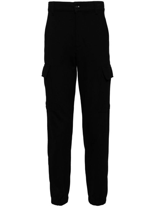 Tapered-leg trousers - Black