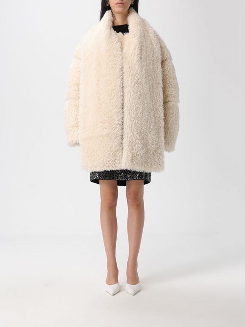 Fur Coat Woman color White