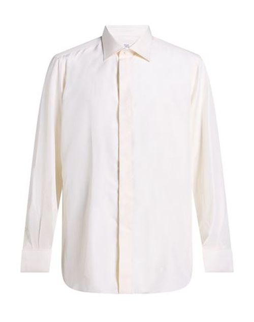 Man Shirt White Size 17 Cotton