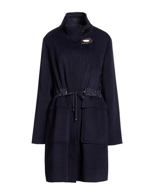 Nenè Woman Coat Navy Size 16 Polyester, Wool, Viscose