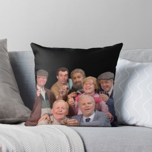 TEMU Still Game Tv Show Characters Pillowcase - Double-sided Printing With Piston Heads - Soft Plush Throw Pillow Cover - Zipper Closure