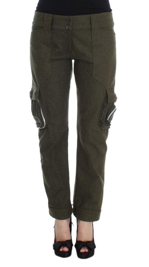 Cotton Cargo Cargo Pants — Green