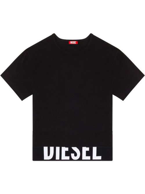 Logo-print cotton T-shirt - Black