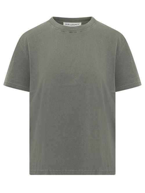 Green Solid Crew Neck T-Shirt
