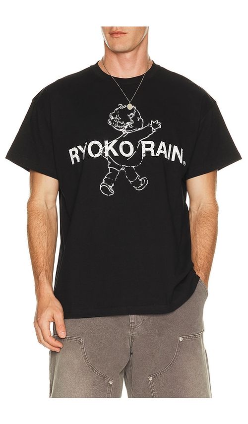Ryoko Rain Butterfly Garden Tee in Black. M. Also in S, L, XL/1X