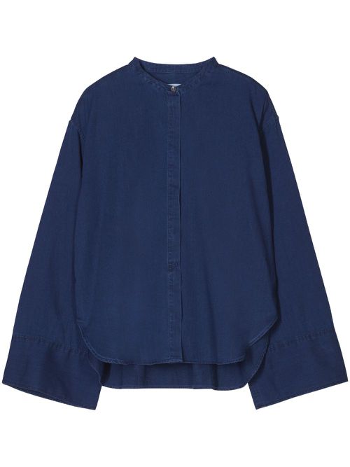 Turn-up shirt - Blue