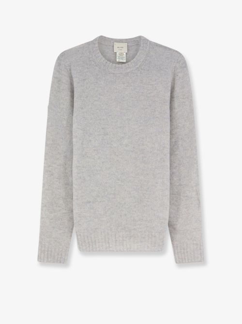 Merino Wool and Cashmere Blend Sweater — Gray