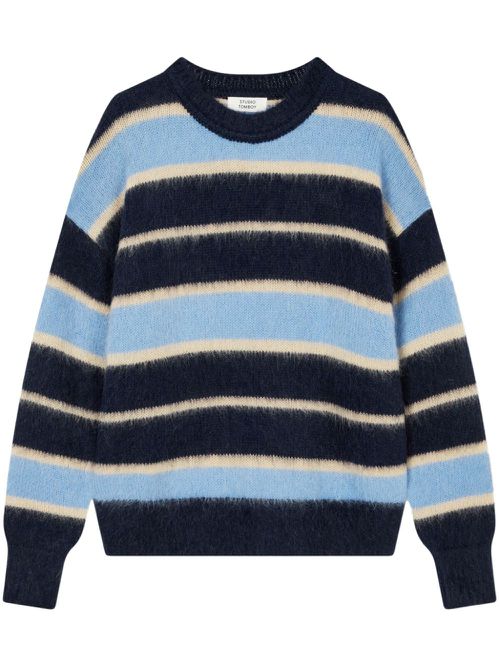 Brushed-finish sweater - Blue