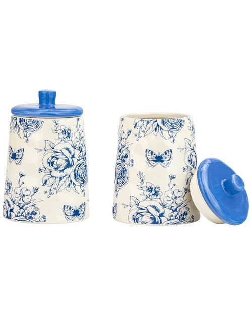 12 Strawberry Street Set Of 2 Bella Canisters