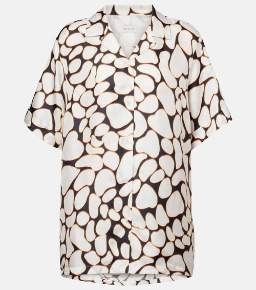 Clive printed silk shirt
