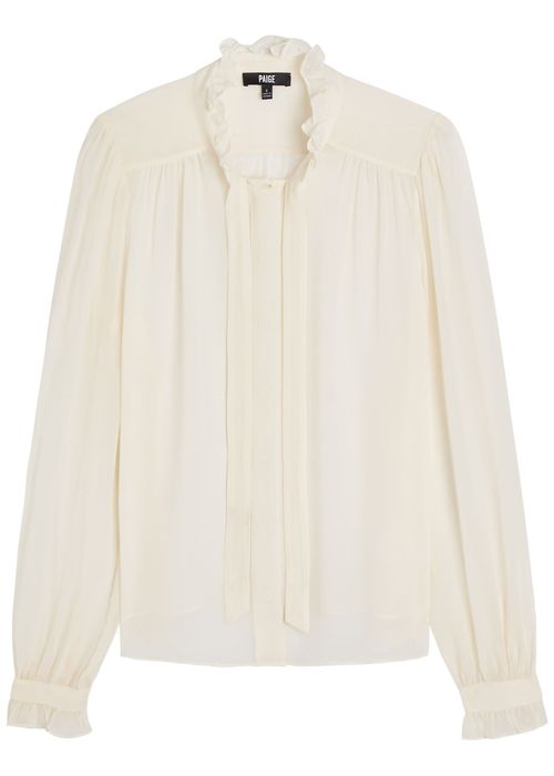 Leya Ruffled Silk-georgette Blouse